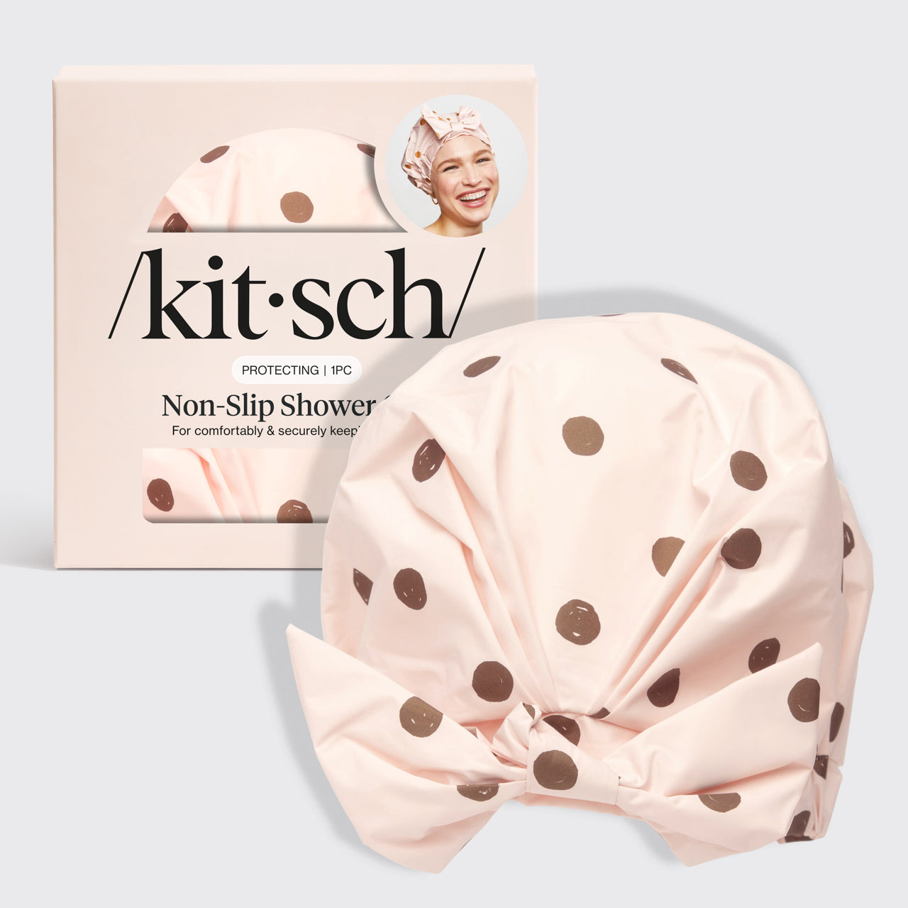 Blush Dot Shower Cap - Signature Selection
