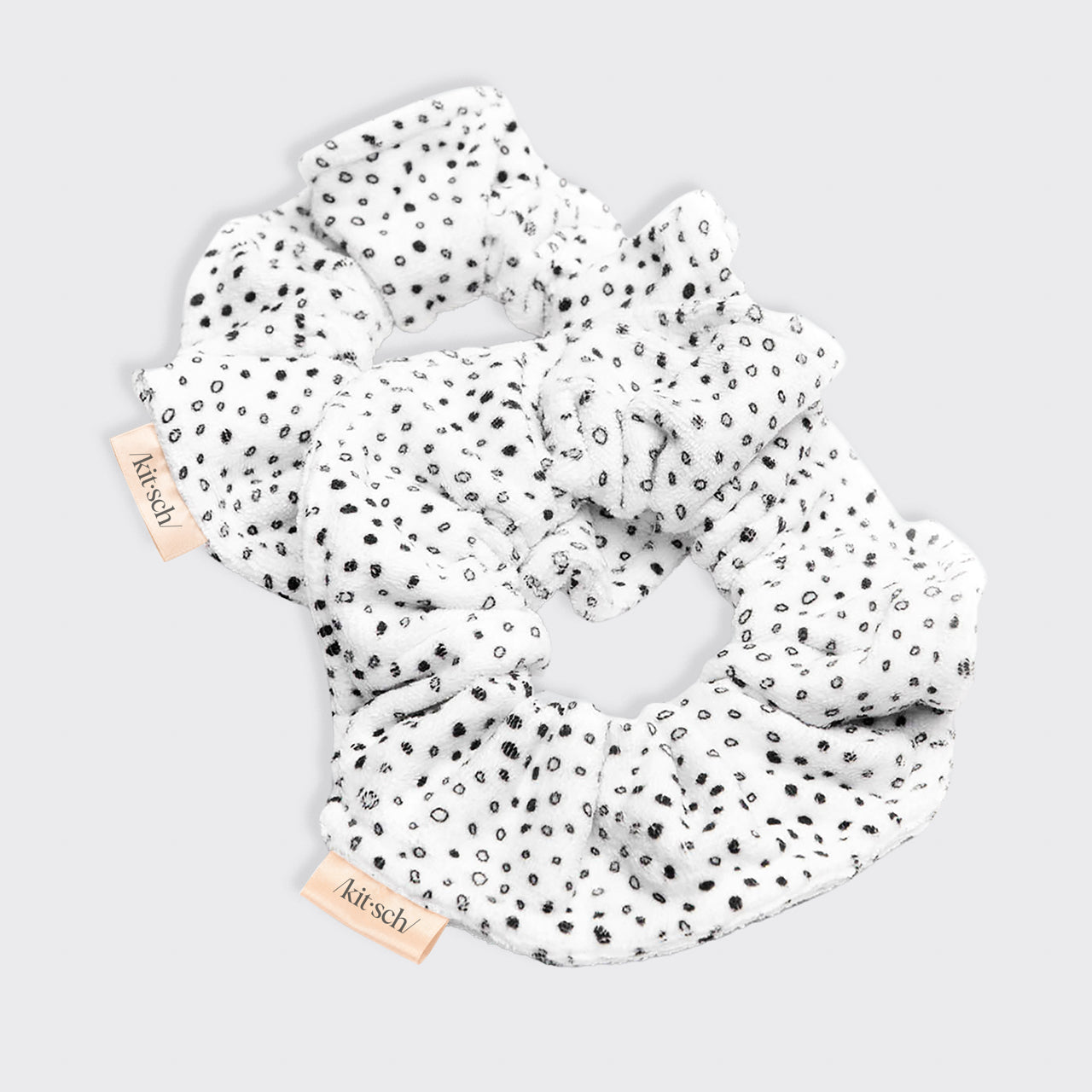 Micro Dot Microfiber Quick-Dry Towel Scrunchies 2pc Set - Signature Selection