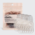 Brown No-Snag Elastics 100pc Set - Curated Collection