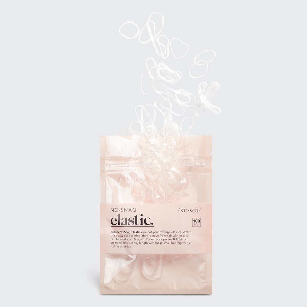 Clear No-Snag Elastics 100pc Set - Everyday Essentials