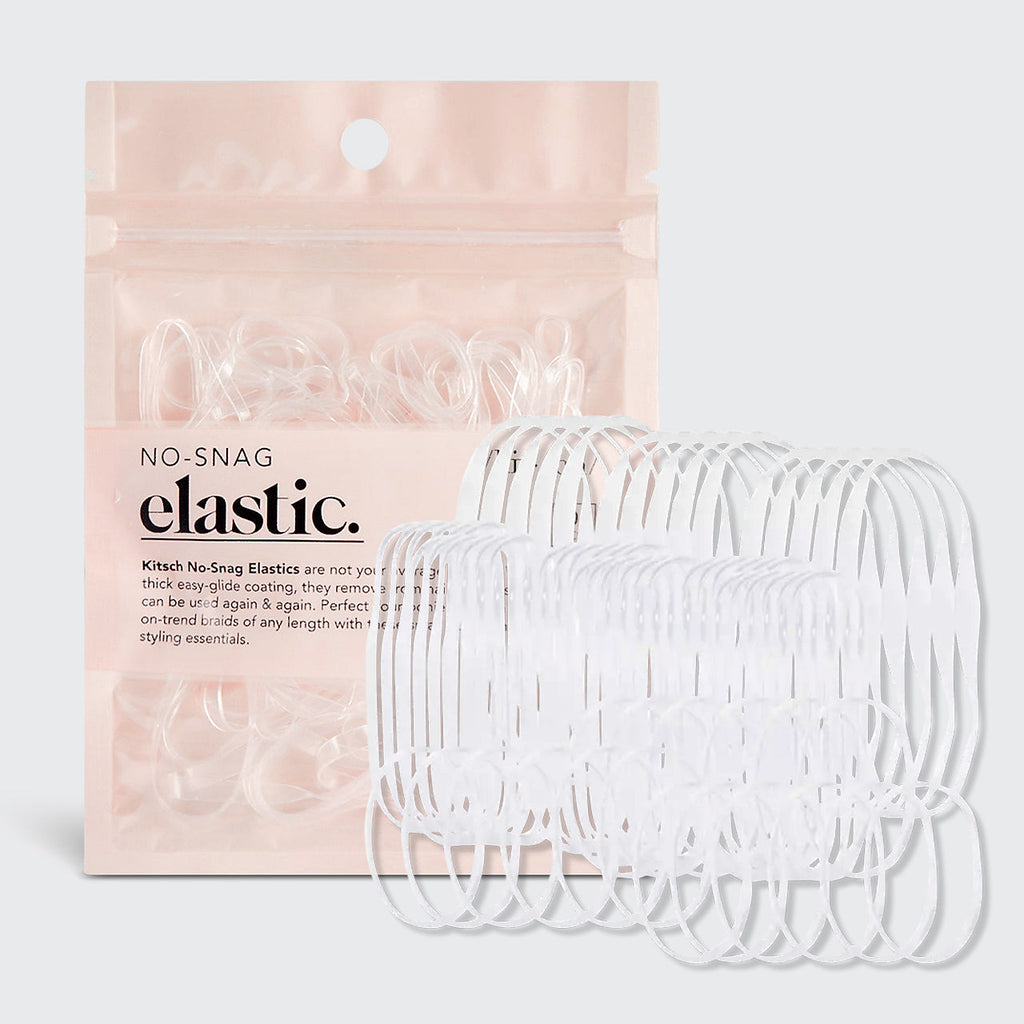 Clear No-Snag Elastics 100pc Set - Everyday Essentials