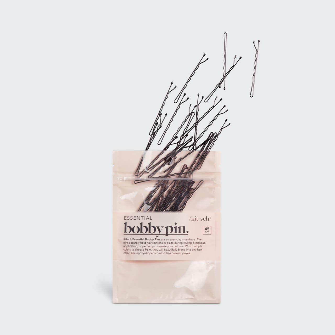 Black Bobby Pins 45pc Set - Curated Collection