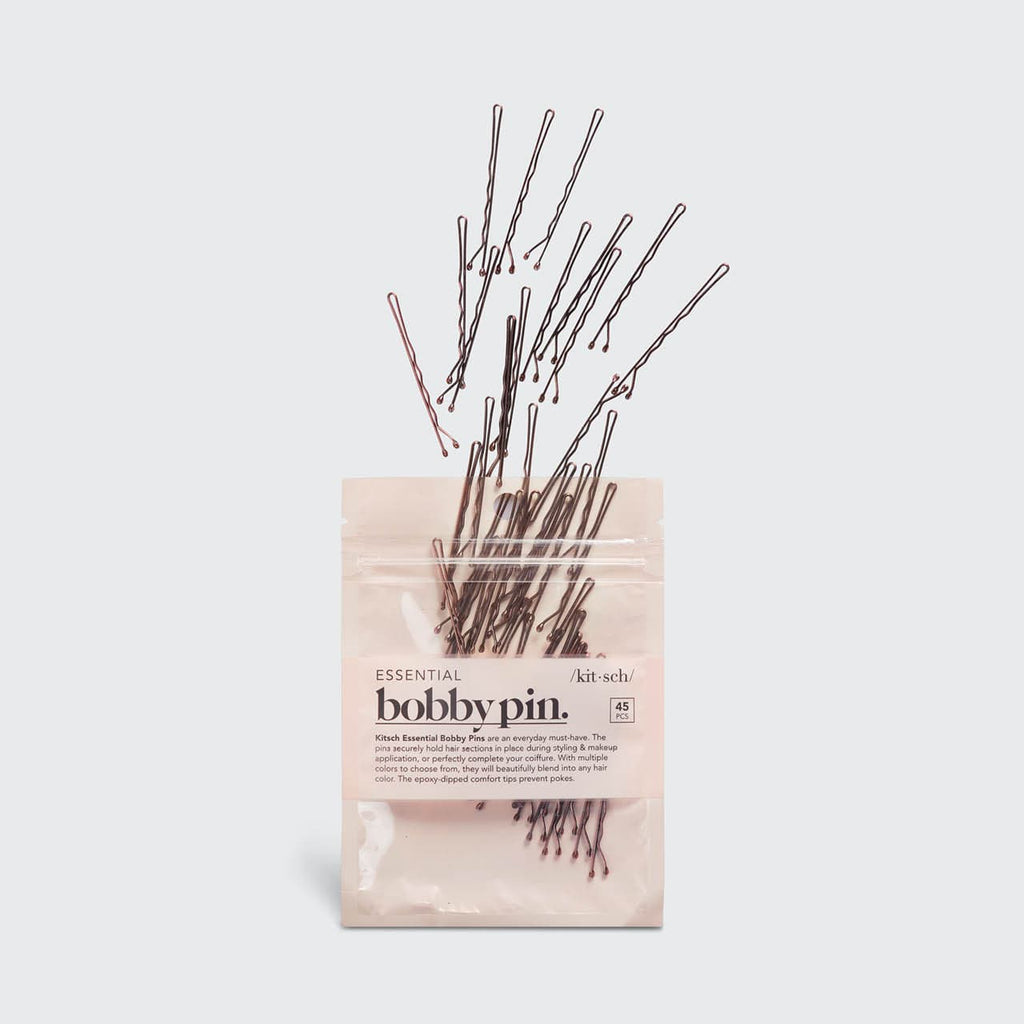 Brown Bobby Pins 45pc Set - Curated Collection