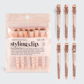 Rose Gold Styling Hair Clips 6pc Set - Signature Selection