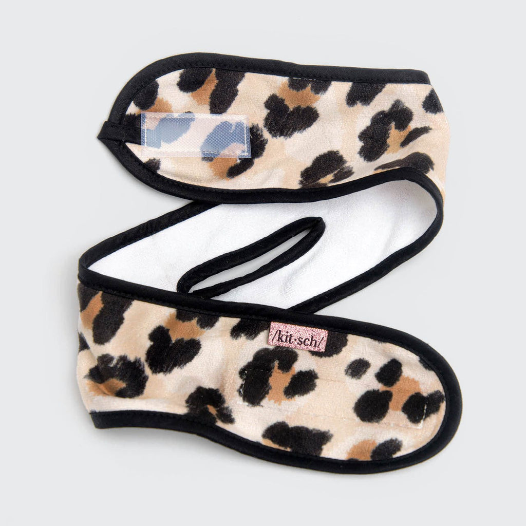 Microfiber Spa Headband - Leopard - Curated Collection