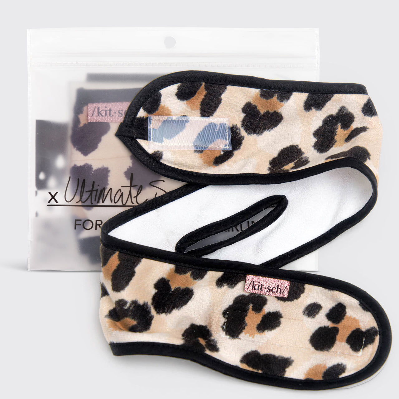 Microfiber Spa Headband - Leopard - Curated Collection