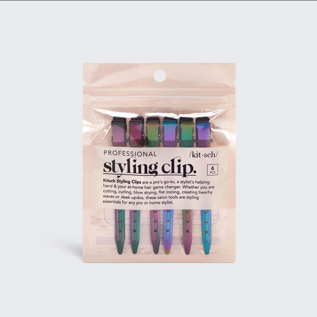 Iridescent Styling Hair Clips 6pc Set - Signature Selection