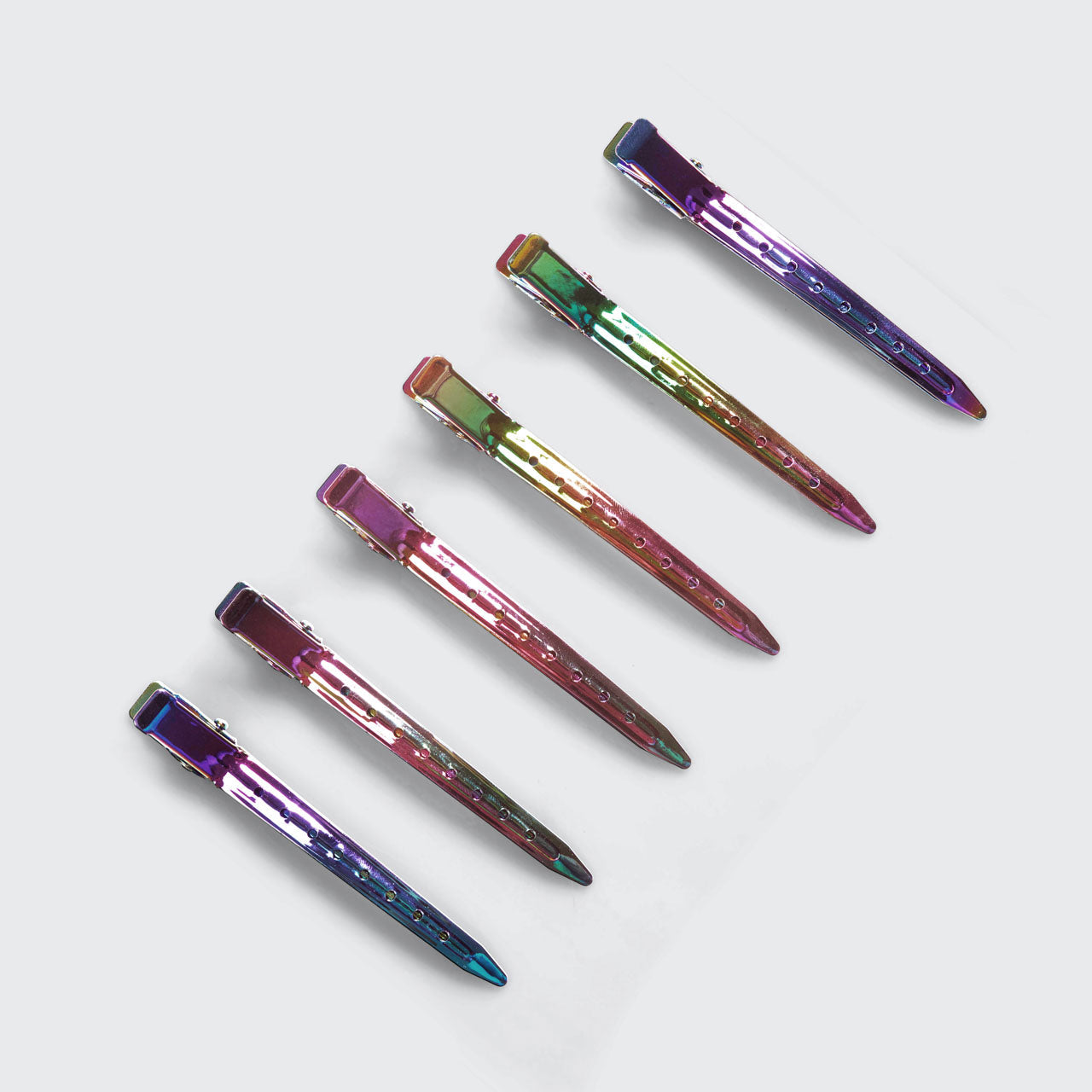 Iridescent Styling Hair Clips 6pc Set - Signature Selection