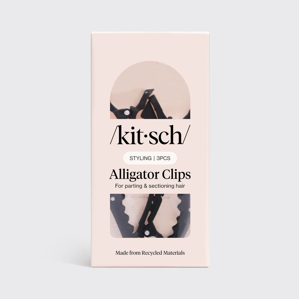 Black No-Slip Alligator Clips 3pc Set - Everyday Essentials