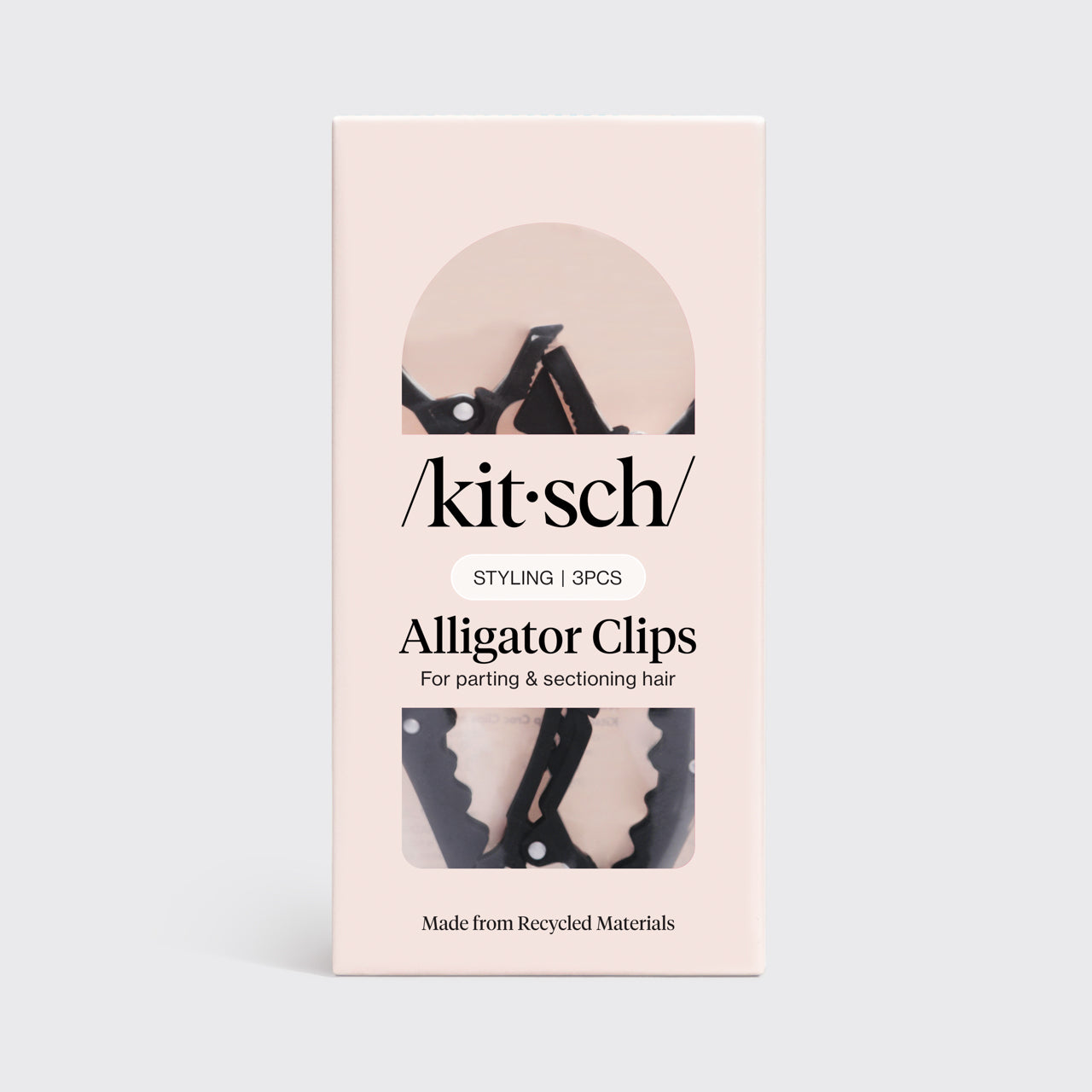 Black No-Slip Alligator Clips 3pc Set - Everyday Essentials