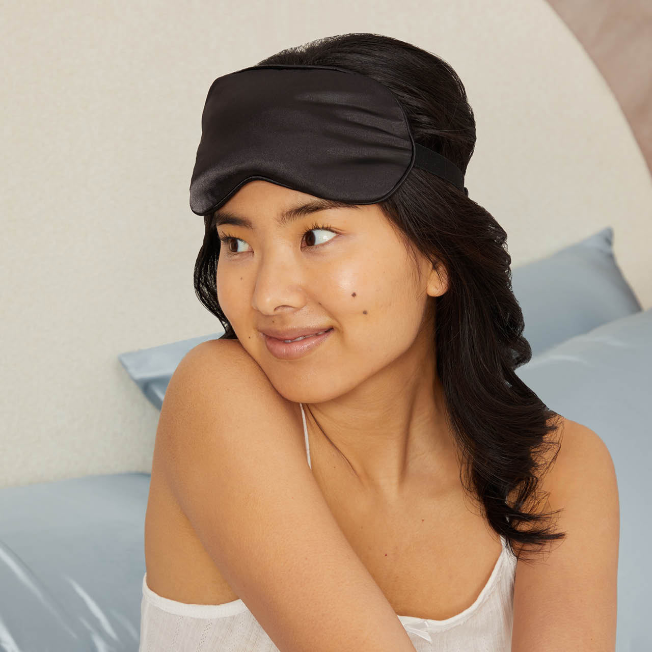 Lavender Scented Satin Weighted Eye Mask - Curated Collection