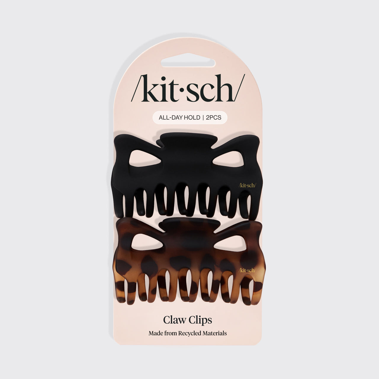 Black and Tort Claw Clips 2pc Set - Large - Signature Selection