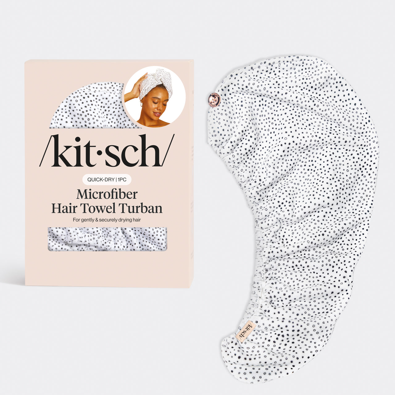 Microfiber Hair Towel - Micro Dot - Curated Collection