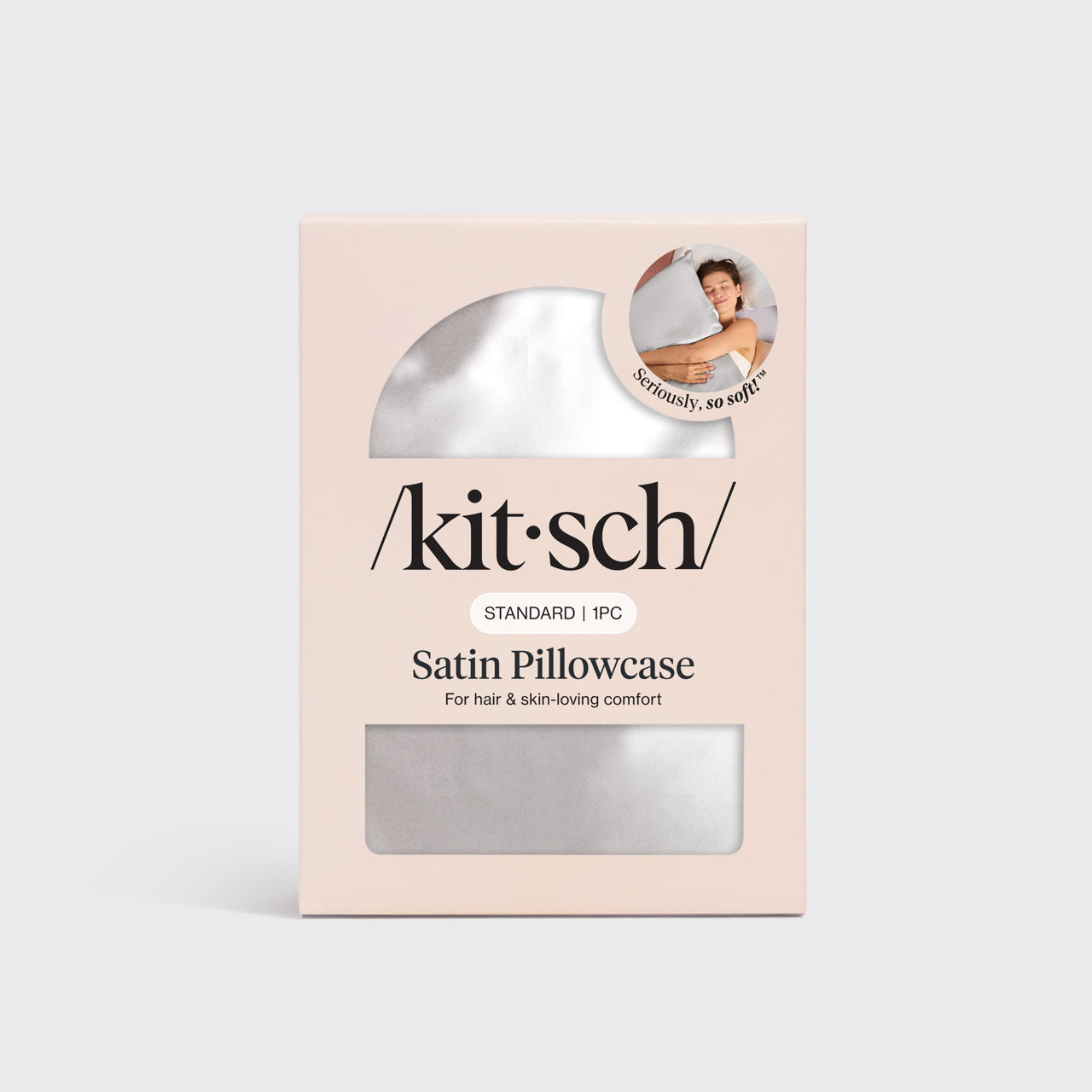 Satin Pillowcase in Silver - Everyday Essentials