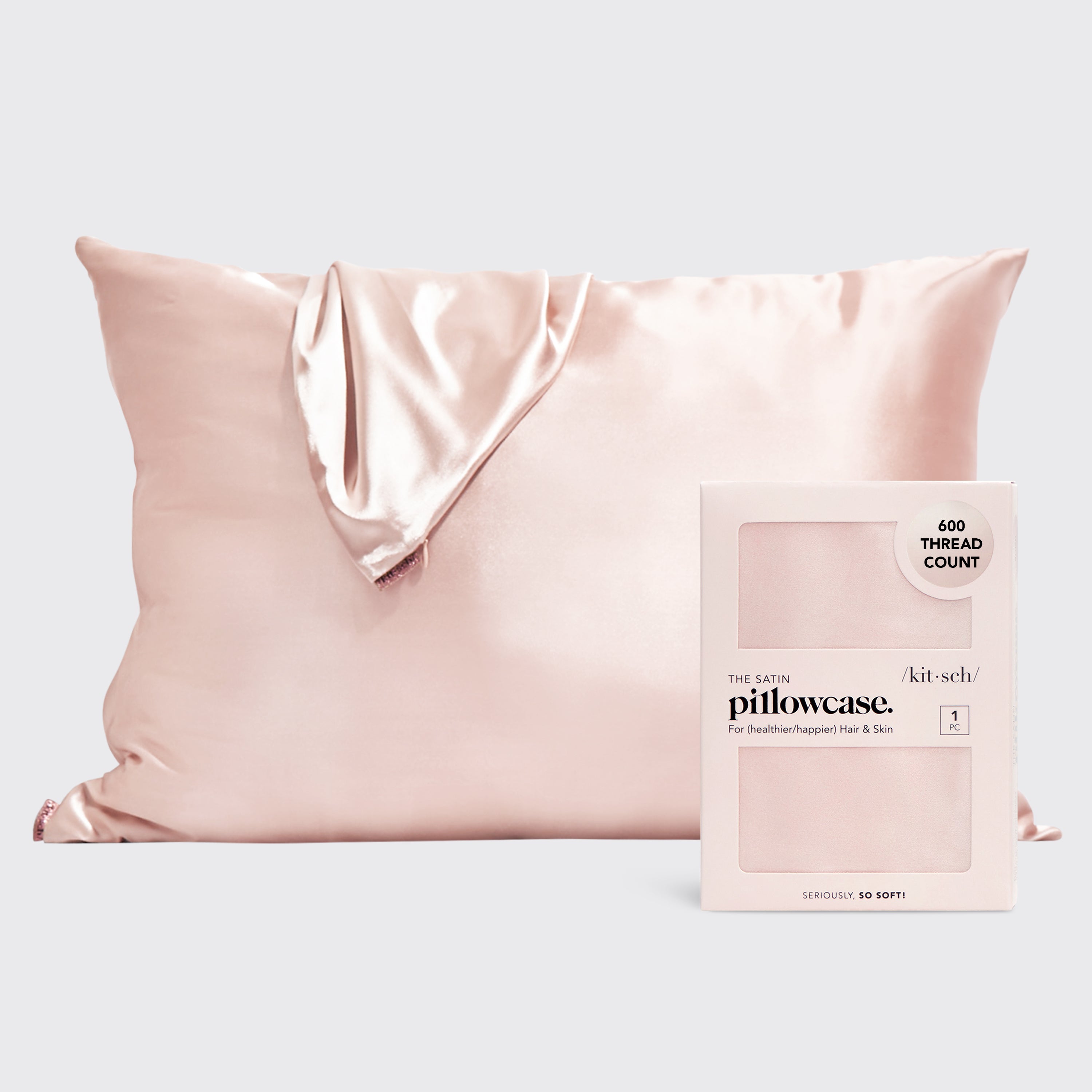 Satin Pillowcase in Blush 4 Pack - Signature Selection