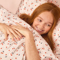 Satin Pillowcase in Cherry Print - King - Everyday Essentials