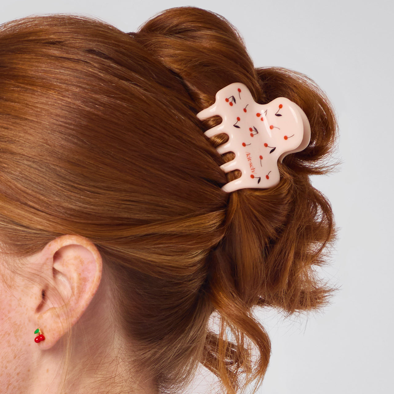 Cherry Print Cloud Claw Clip - Medium - Everyday Essentials