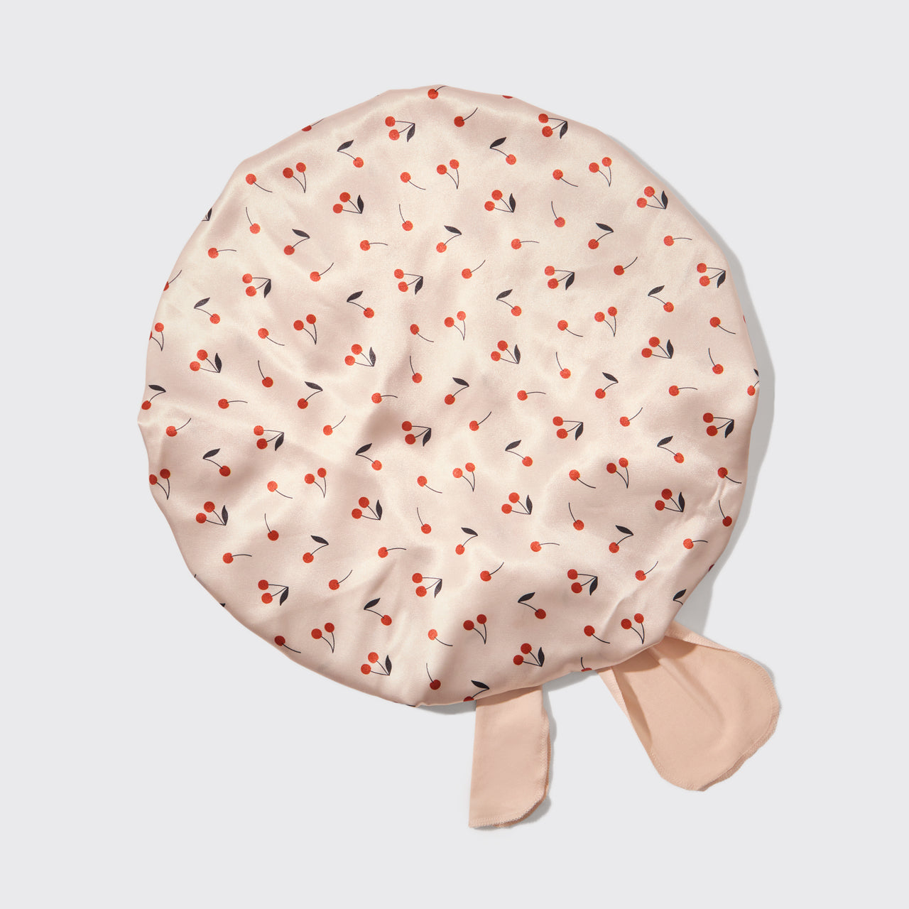 Cherry Print Oversized Satin Bonnet - Everyday Essentials