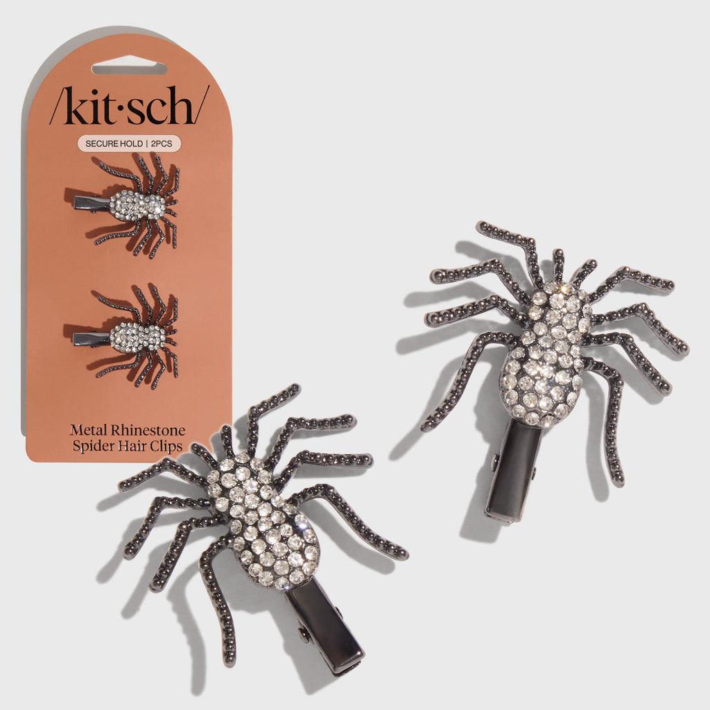 Spider Metal Rhinestone Hair Clips - Signature Selection