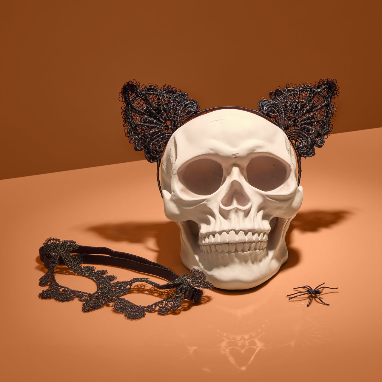 Black Cat Lace Headband and Mask - Everyday Essentials