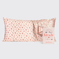 Satin Pillowcase in Cherry Print 2 Pack - King - Everyday Essentials