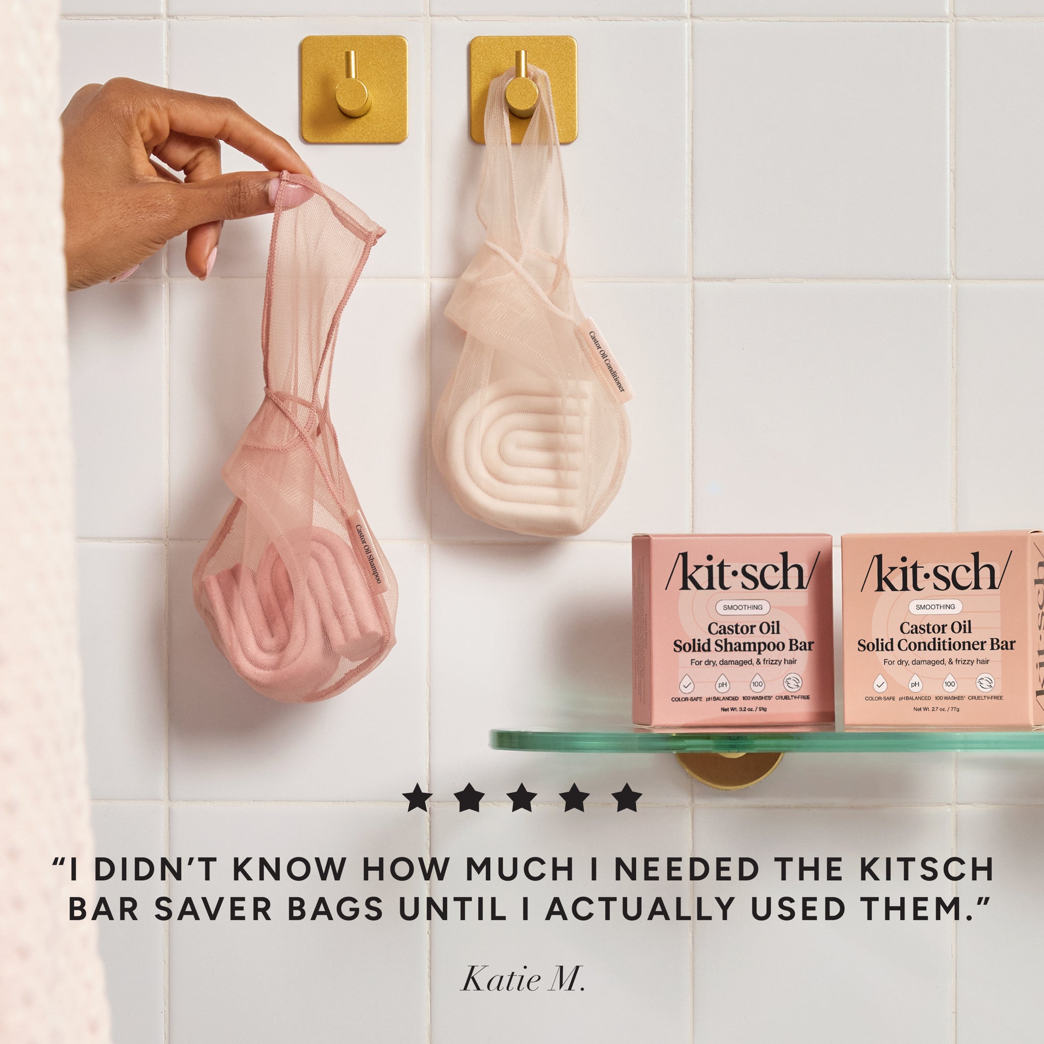 Castor Oil Conditioner Bar Saver Bag - Curated Collection