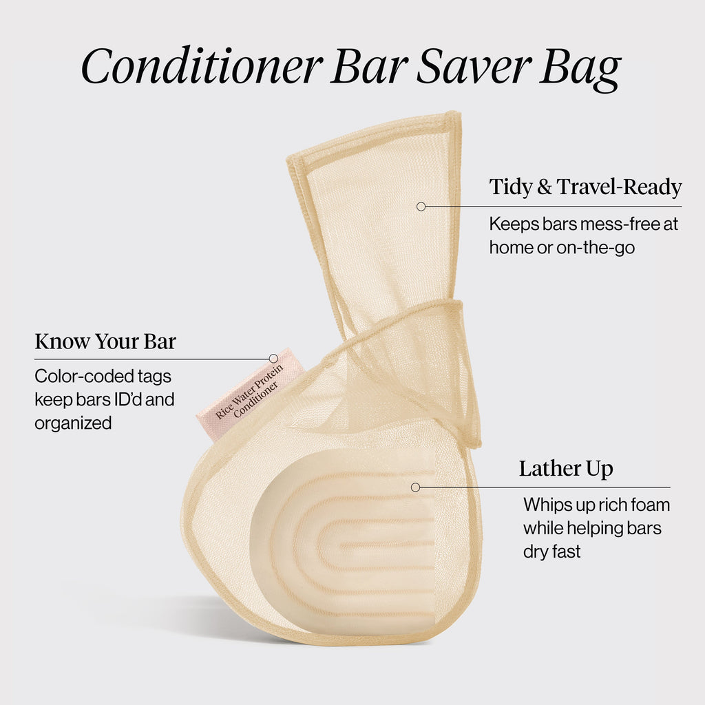 Rice Water Protein Conditioner Bar Saver Bag - Everyday Essentials