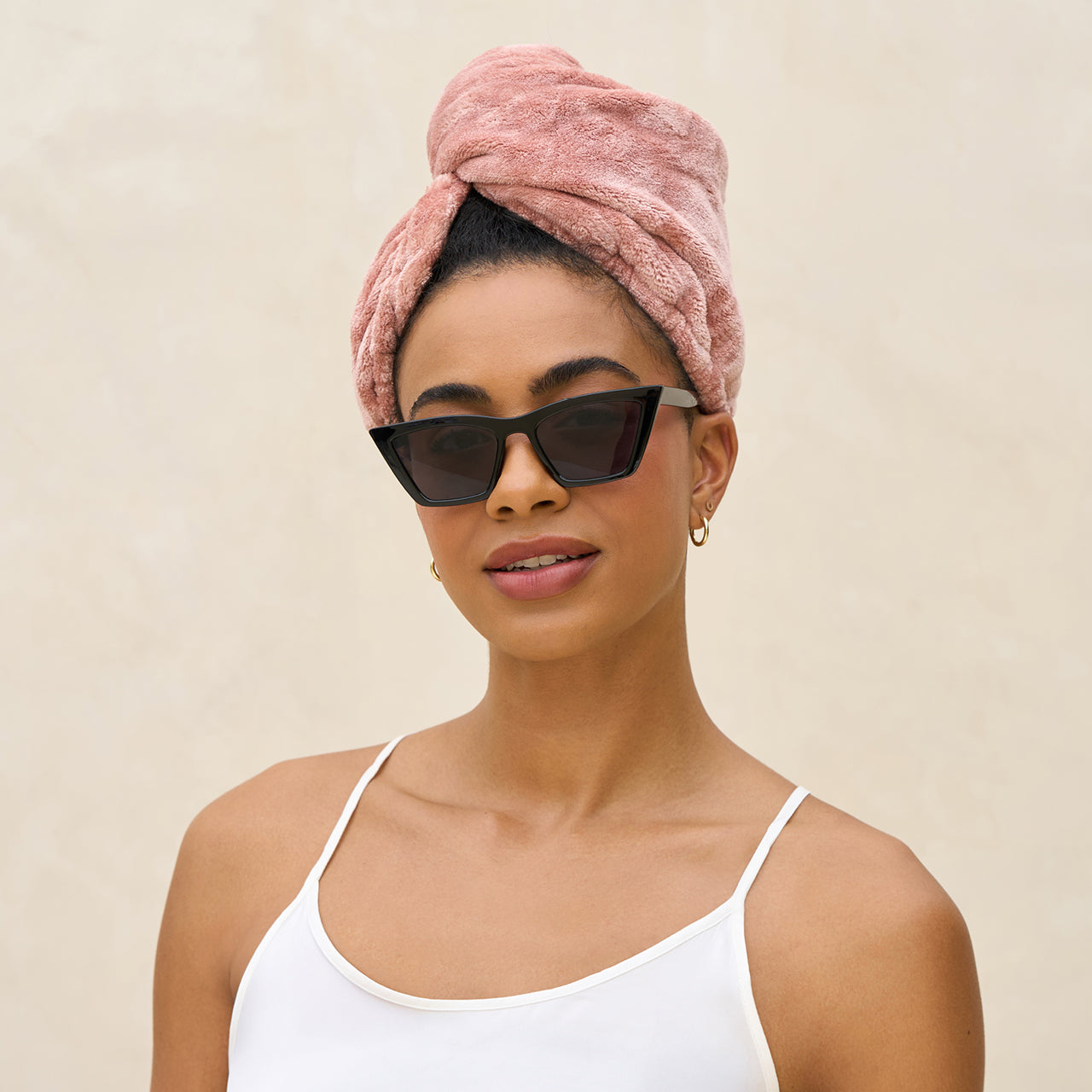 Terracotta Plush Microfiber Hair Towel Turban - Signature Selection