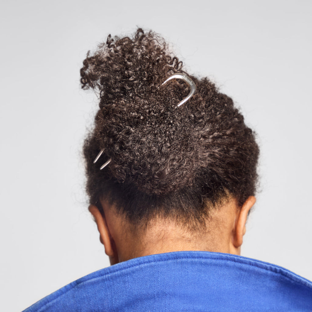 Silver French Hair Pin - Curated Collection