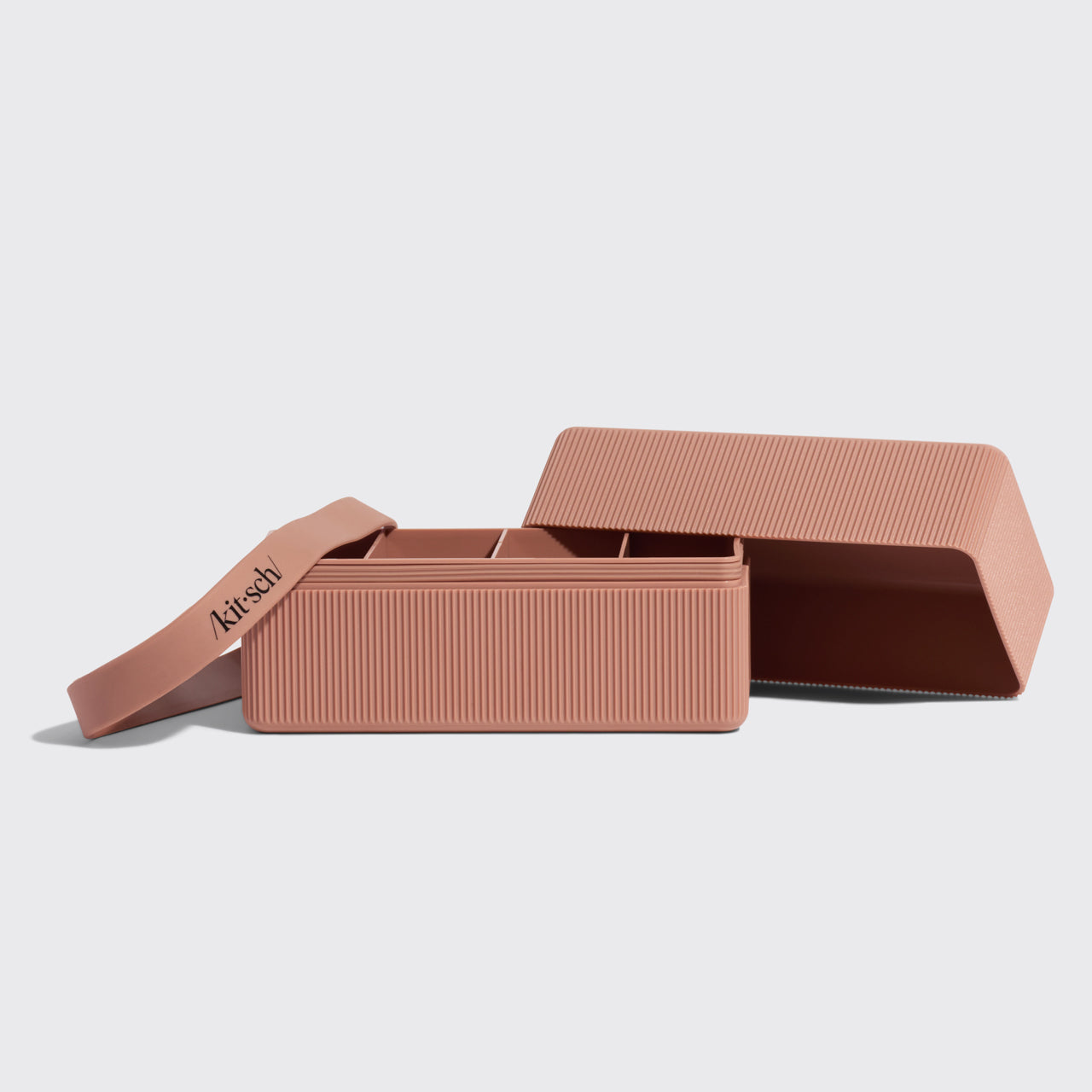 4-Compartment Travel Case - Terracotta - Everyday Essentials