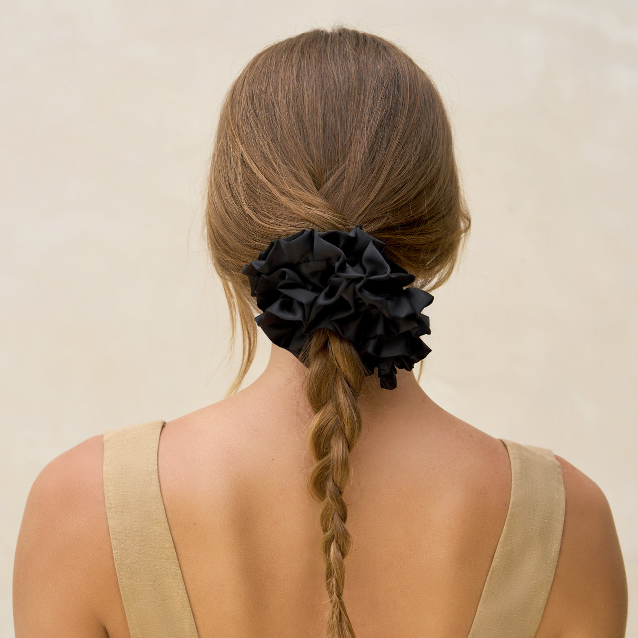 Black Ruffle Scrunchie - Everyday Essentials