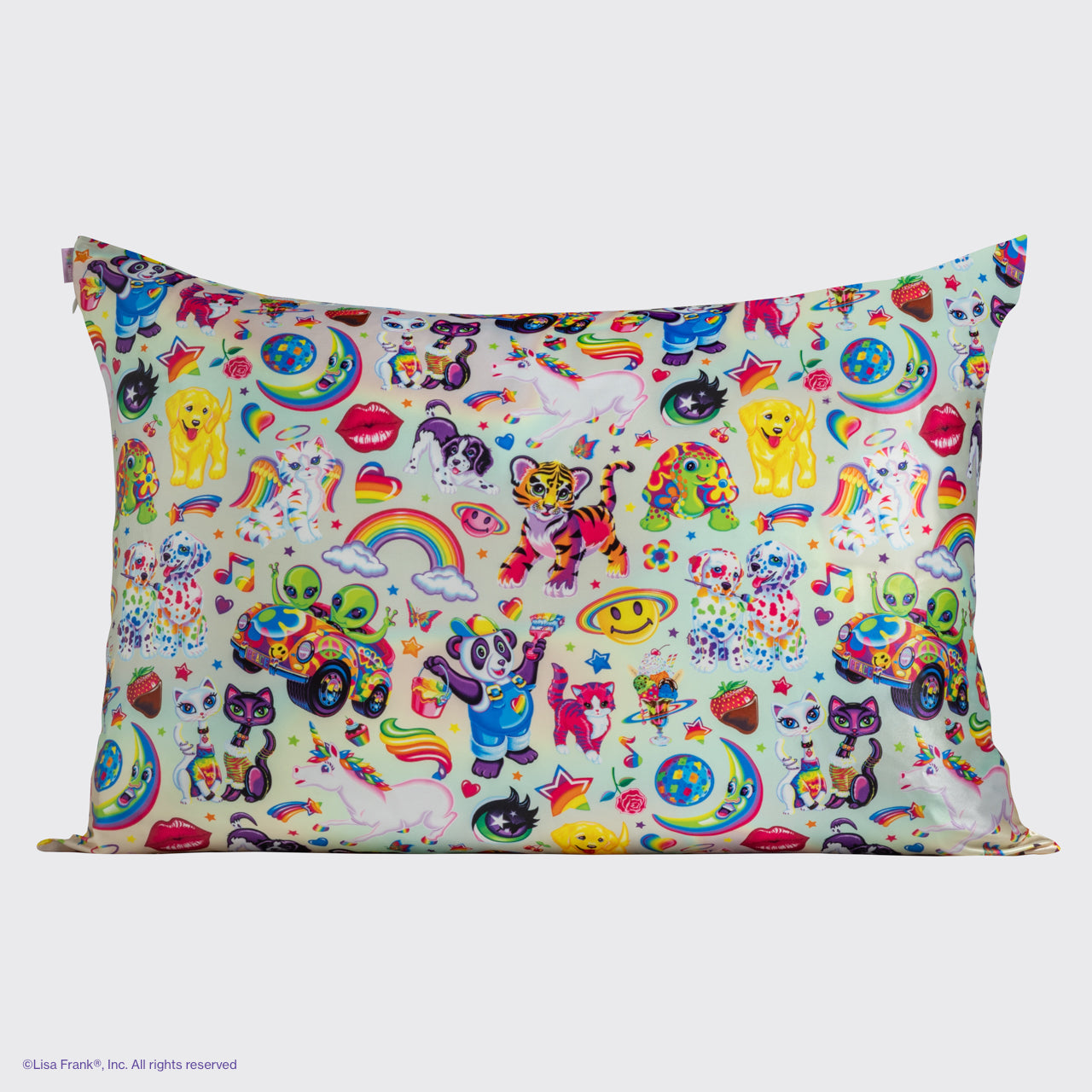 Lisa Frank x Kitsch Satin Pillowcase in The Fantastic World of Lisa Frank - Signature Selection