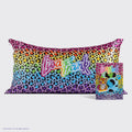 Lisa Frank x Kitsch Satin Pillowcase in Rainbow Leopard 4 Pack - King - Everyday Essentials