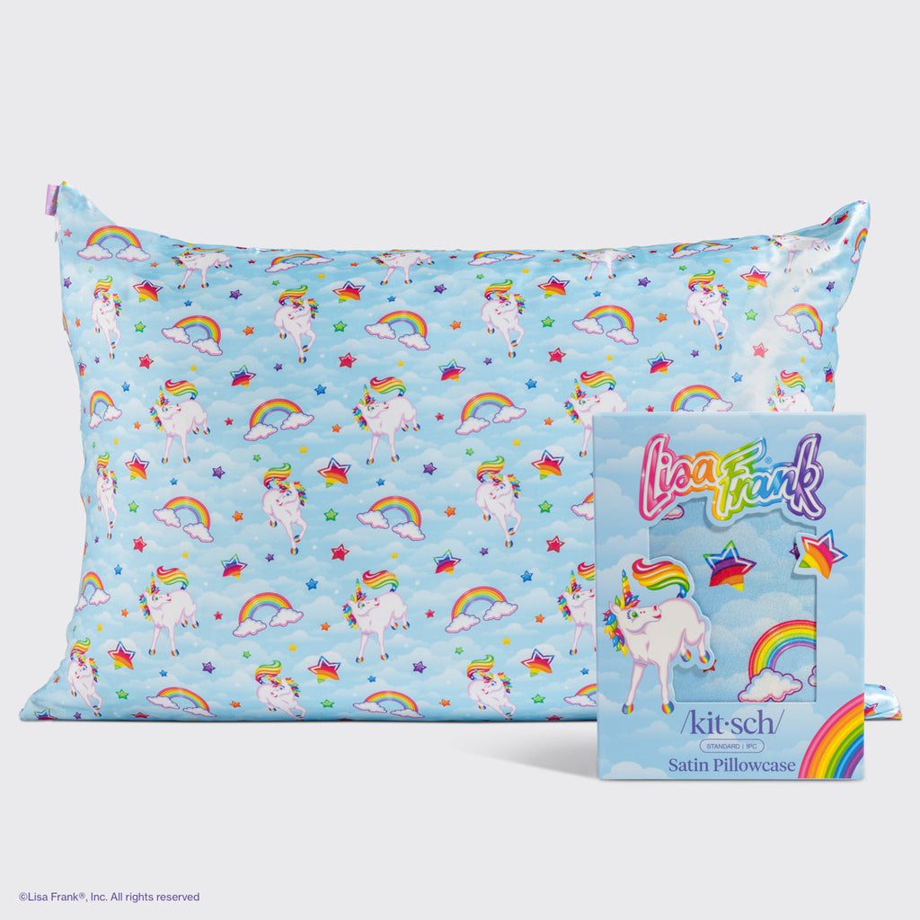 Lisa Frank x Kitsch Satin Pillowcase in MarkieTM 2 Pack - Everyday Essentials