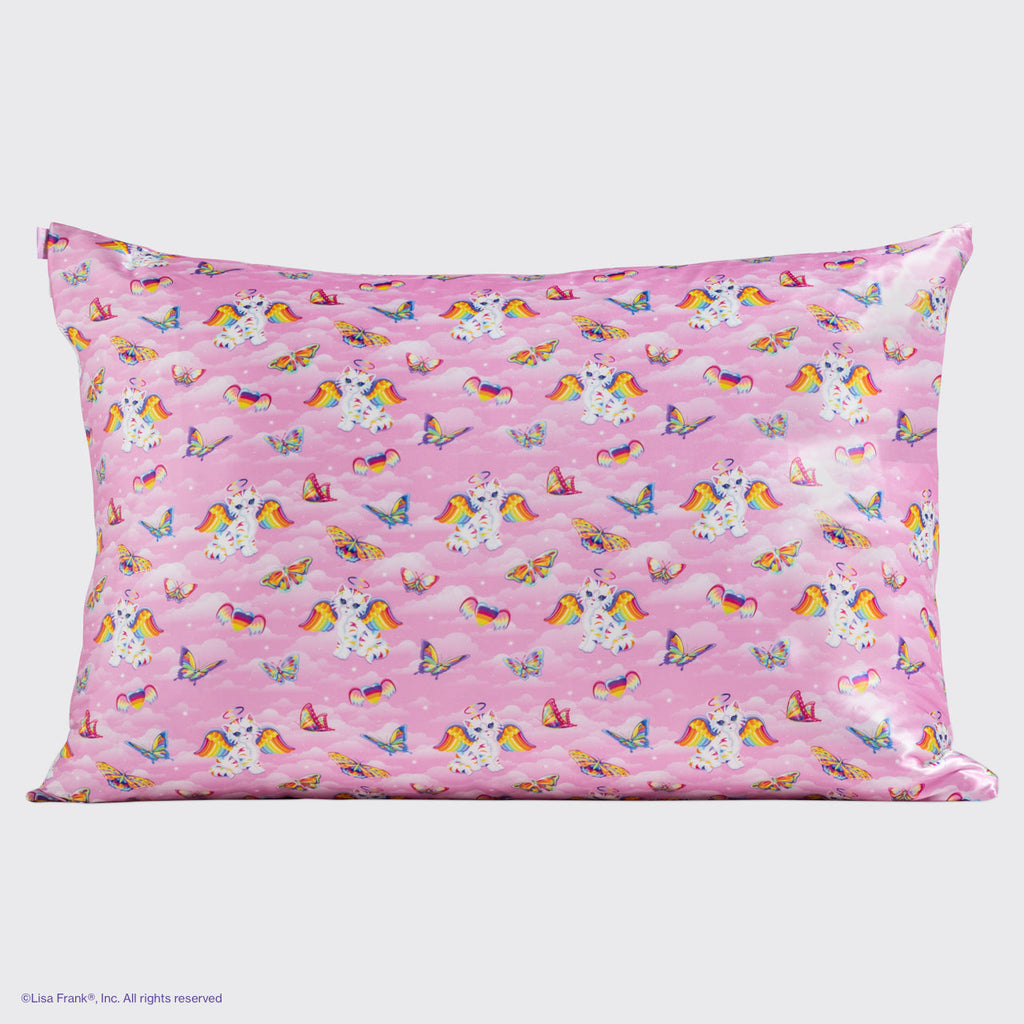 Lisa Frank x Kitsch Satin Pillowcase in Angel KittyTM 4 Pack - Curated Collection