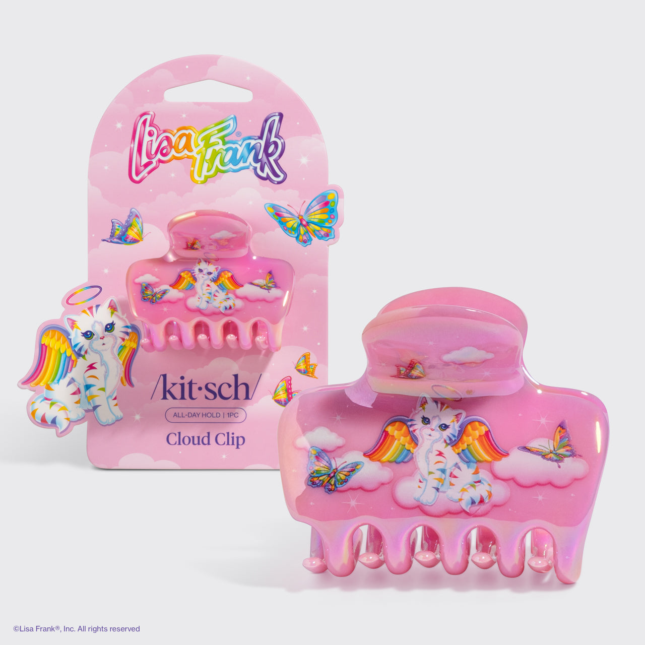 Lisa Frank x Kitsch Cloud Clip in Angel KittyTM - Everyday Essentials