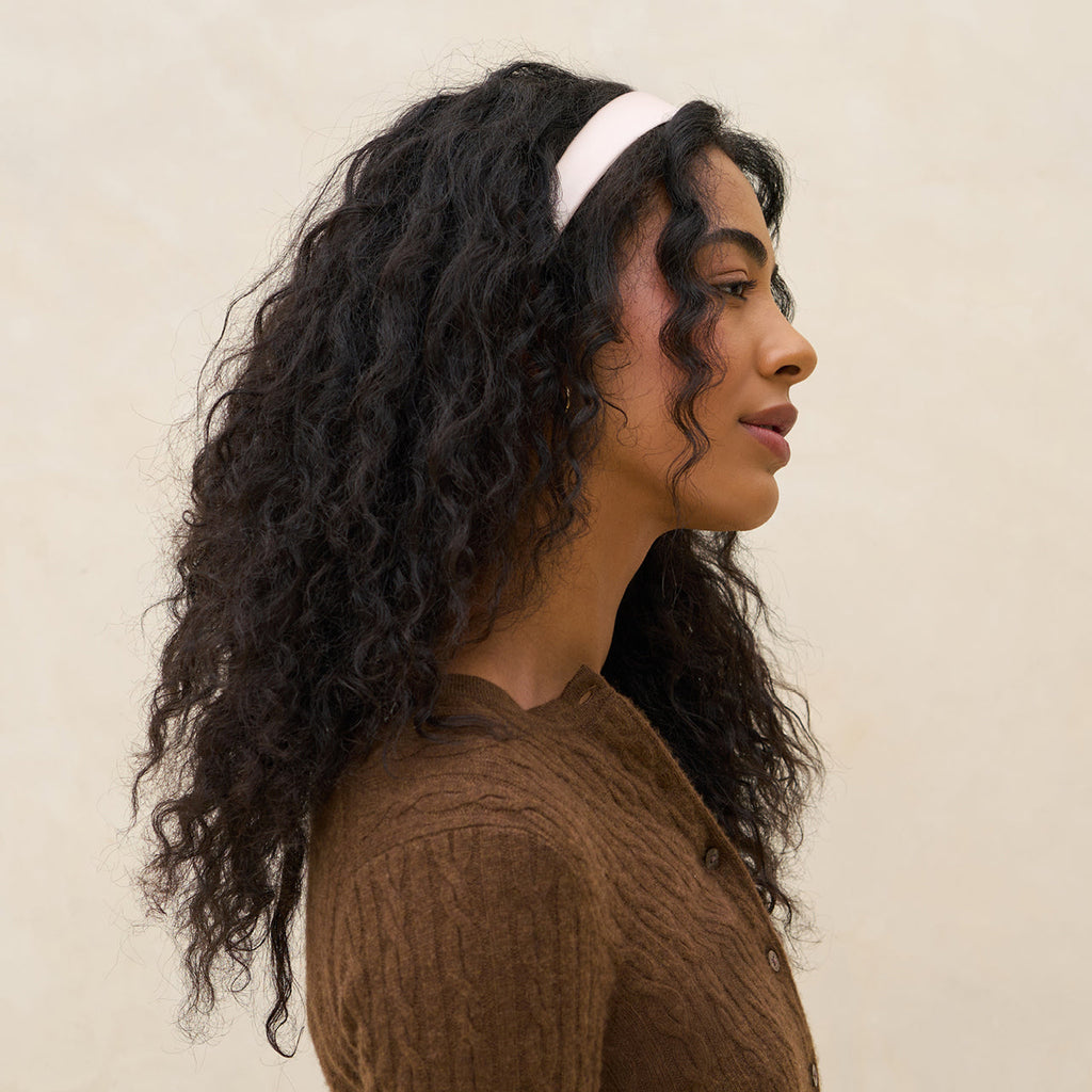 Cream and Camel Satin and Velvet Headbands - Curated Collection