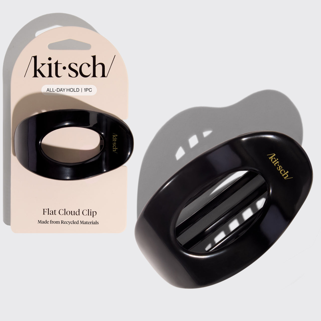 Black Flat Cloud Clip - Medium - Everyday Essentials
