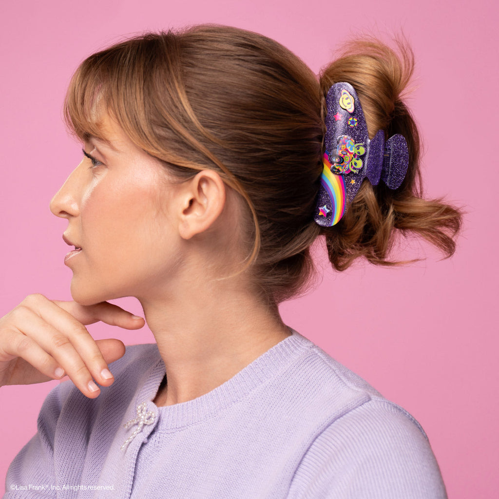 Lisa Frank x Kitsch Glitter Claw Clip in ZoomerTM and ZorbitTM - Curated Collection
