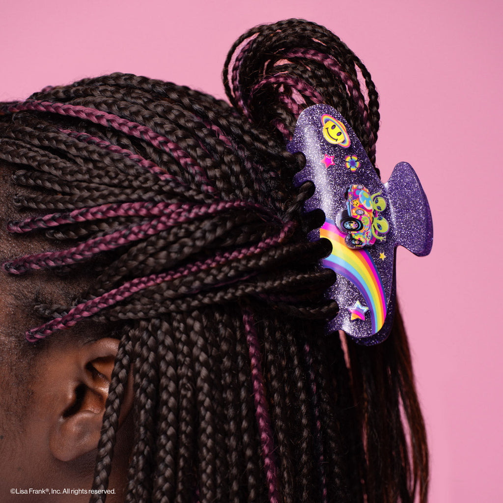 Lisa Frank x Kitsch Glitter Claw Clip in ZoomerTM and ZorbitTM - Curated Collection