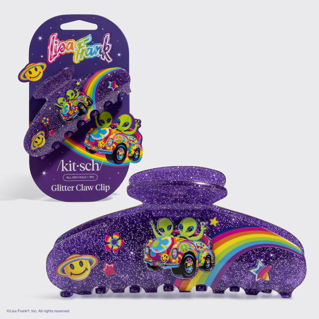 Lisa Frank x Kitsch Glitter Claw Clip in ZoomerTM and ZorbitTM - Curated Collection