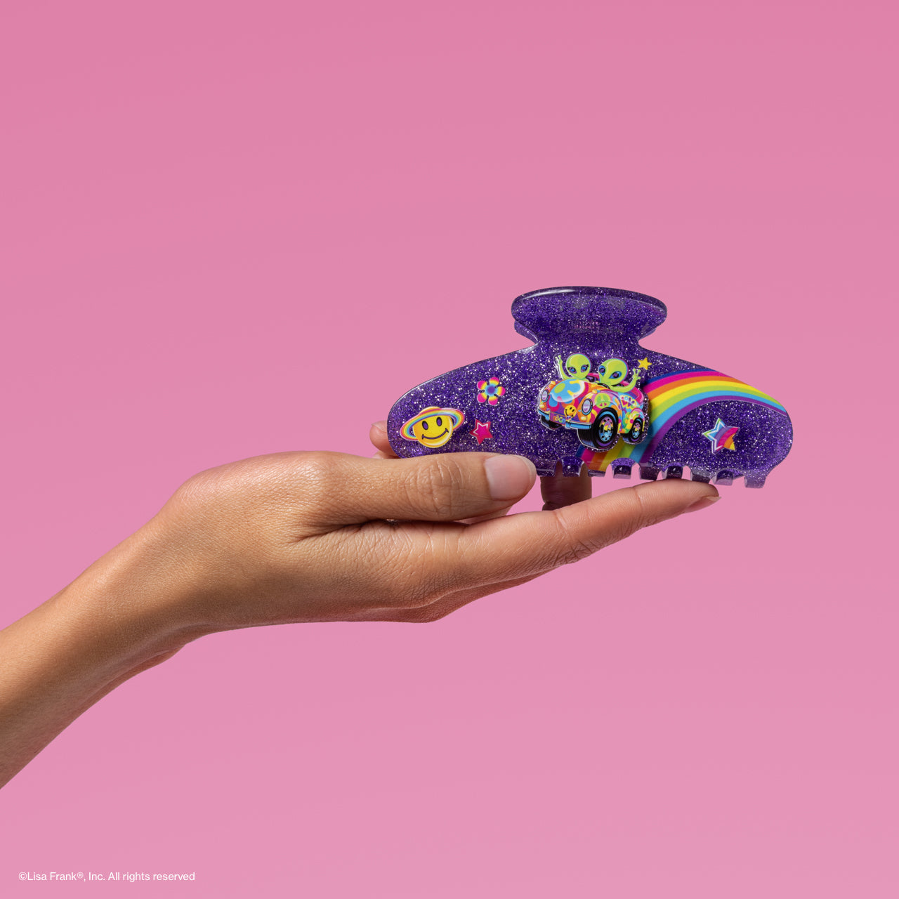 Lisa Frank x Kitsch Glitter Claw Clip in ZoomerTM and ZorbitTM - Curated Collection