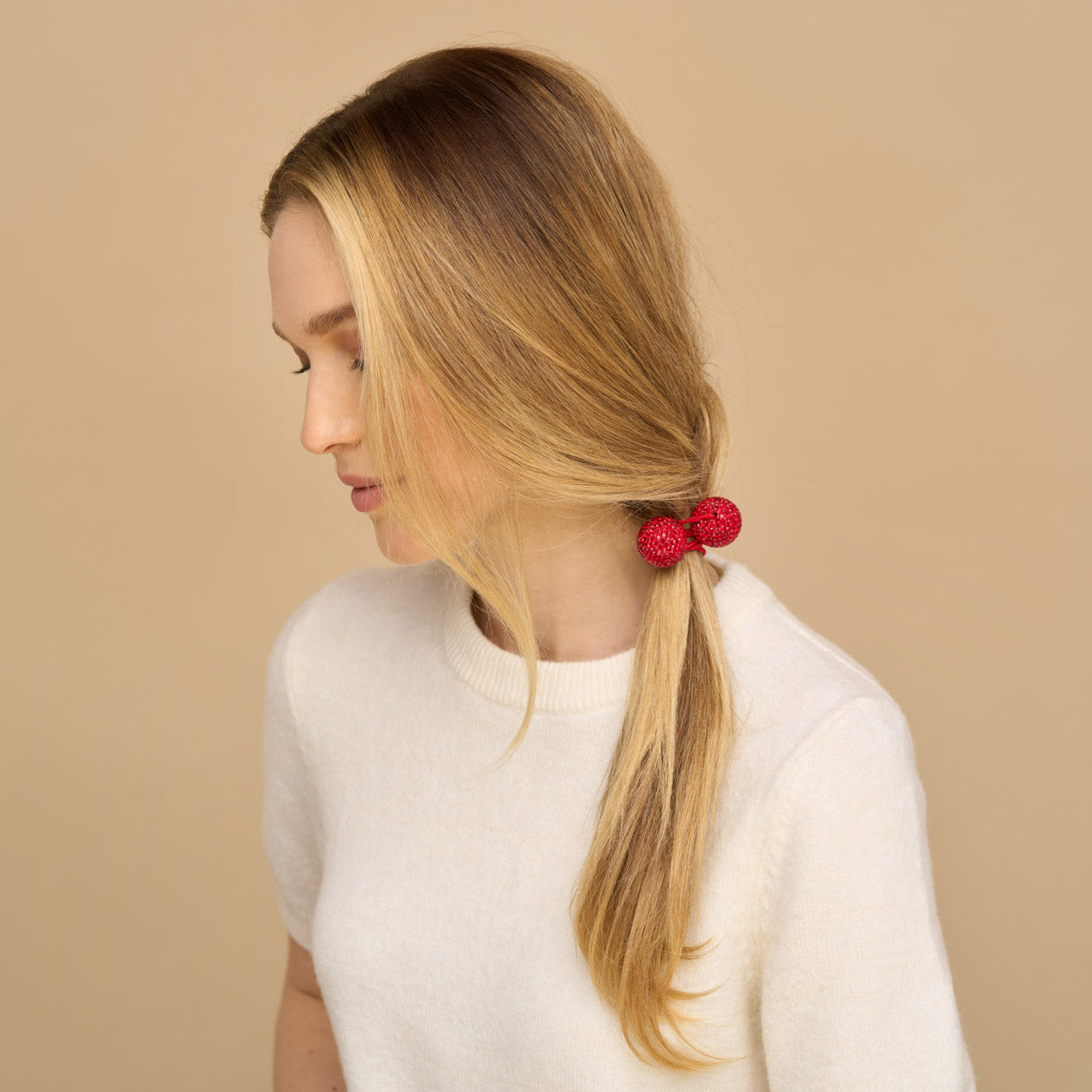 Red and Pink Bubble Hair Ties - Everyday Essentials