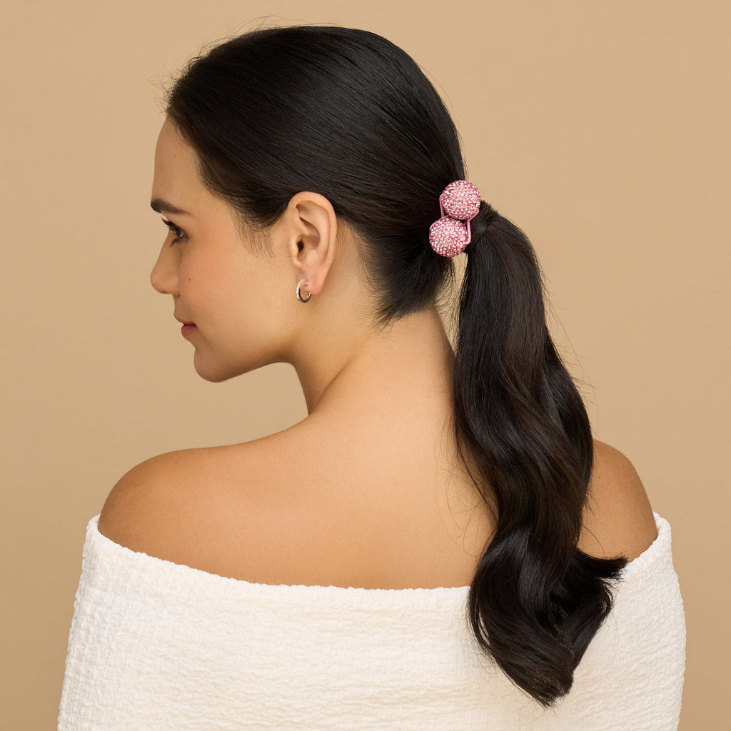 Red and Pink Bubble Hair Ties - Everyday Essentials