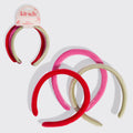 Red Pink and Green Velvet Headbands - Curated Collection