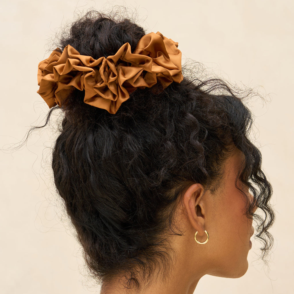 Camel Ruffle Scrunchie - Signature Selection