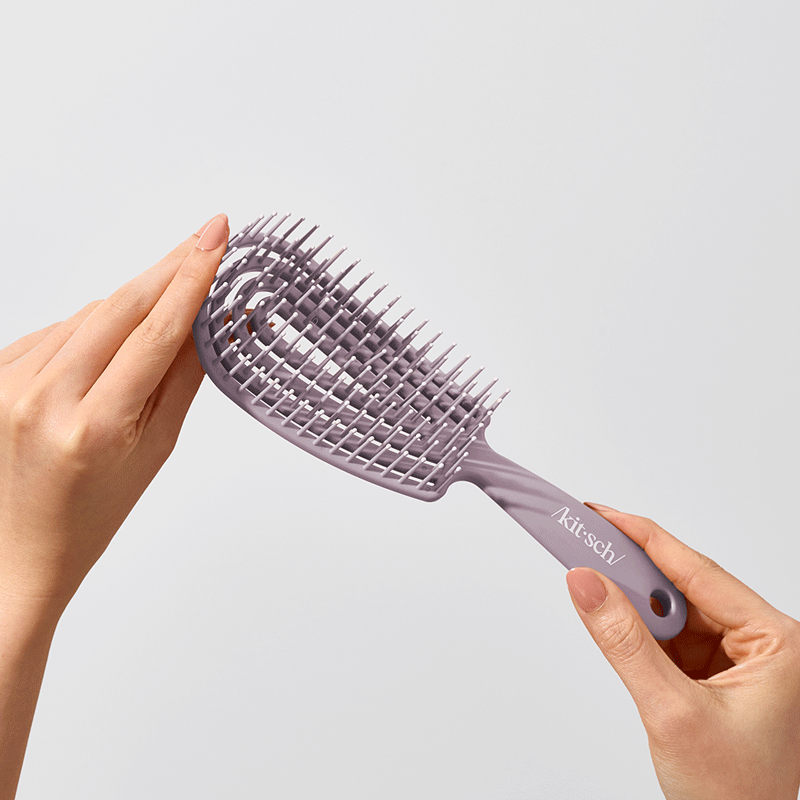 Soft Violet Detangling Flexi Brush - Curated Collection