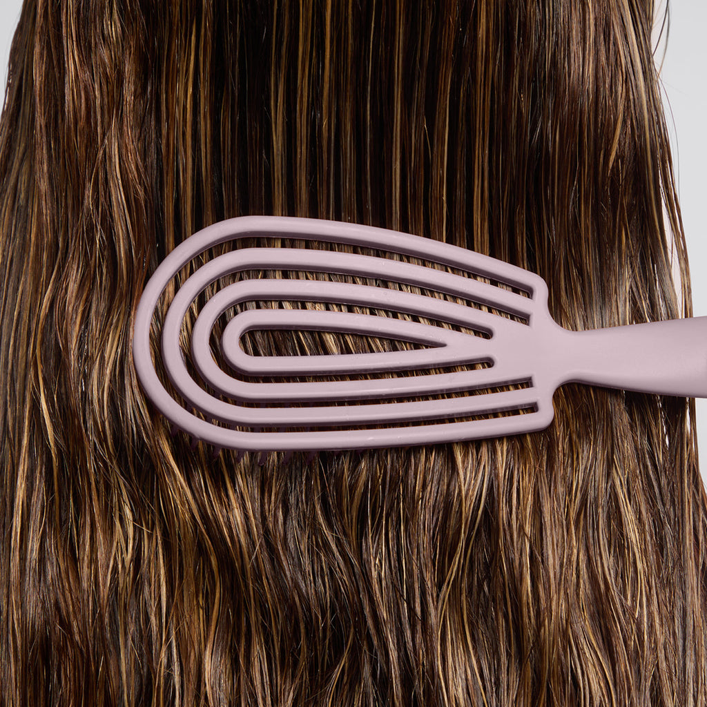 Soft Violet Detangling Flexi Brush - Curated Collection