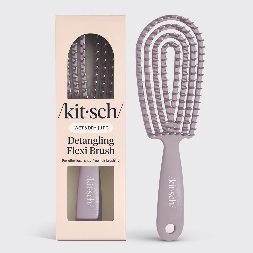 Soft Violet Detangling Flexi Brush - Curated Collection