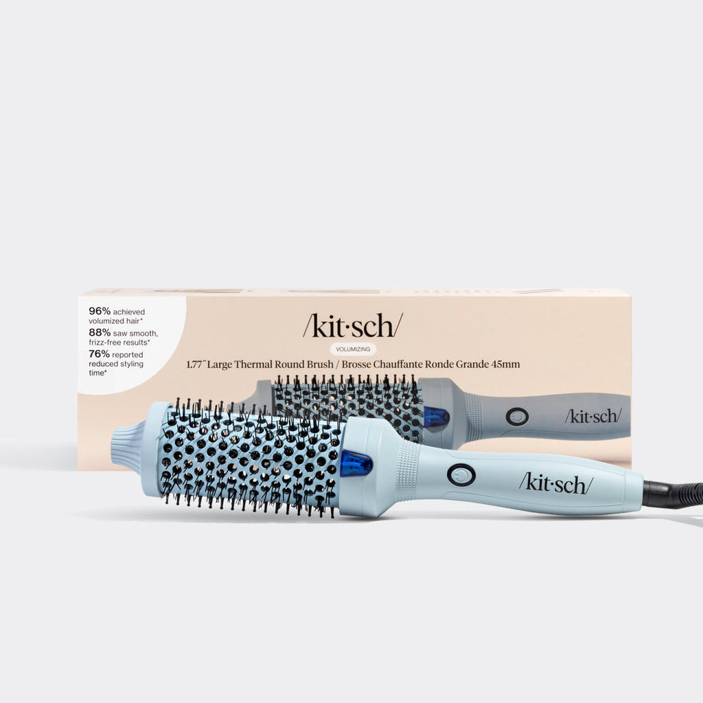 Haze Blue Volumizing Thermal Round Brush - Large - Curated Collection